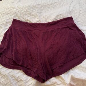 Athleta Dark Red Shorts